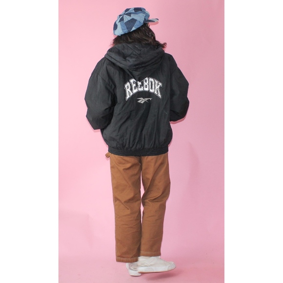 Reebok Jackets & Blazers - VTG 1980s Black Reebok Jacket